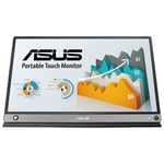 Monitor LED ASUS ZenScreen MB16AMT Touchscreen 15.6 inch Argintiu 60 Hz fotografia produsului