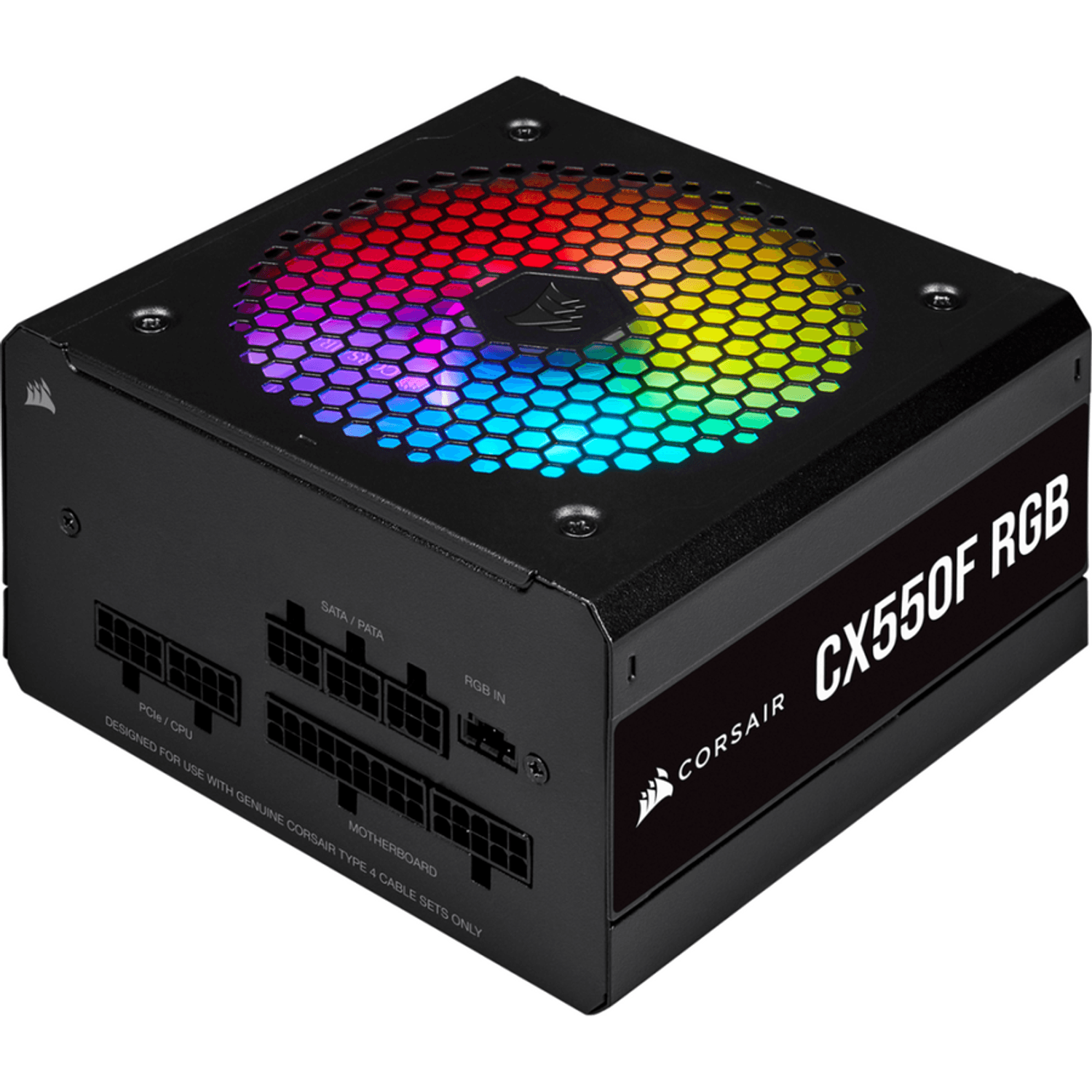 Sursa Corsair CX550F RGB 550W 80+ Bronze fotografia produsului