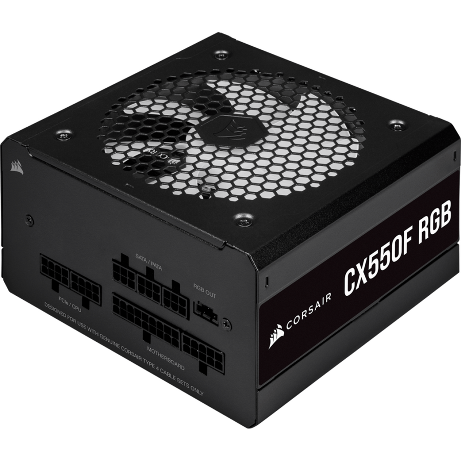 Sursa Corsair CX550F RGB 550W 80+ Bronze fotografia produsului View 2 L
