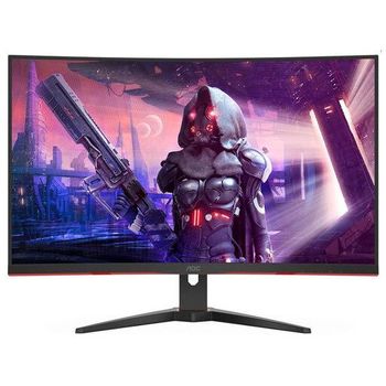 Monitor LED AOC Gaming C32G2AE/BK Curbat 31.5 inch 1 ms Negru FreeSync Premium 165 Hz AOC imagine noua 2022