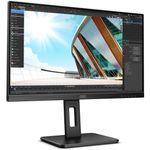 Monitor LED AOC 24P2C 23.8 inch 4 ms Negru 75 Hz fotografia produsului View 2 S