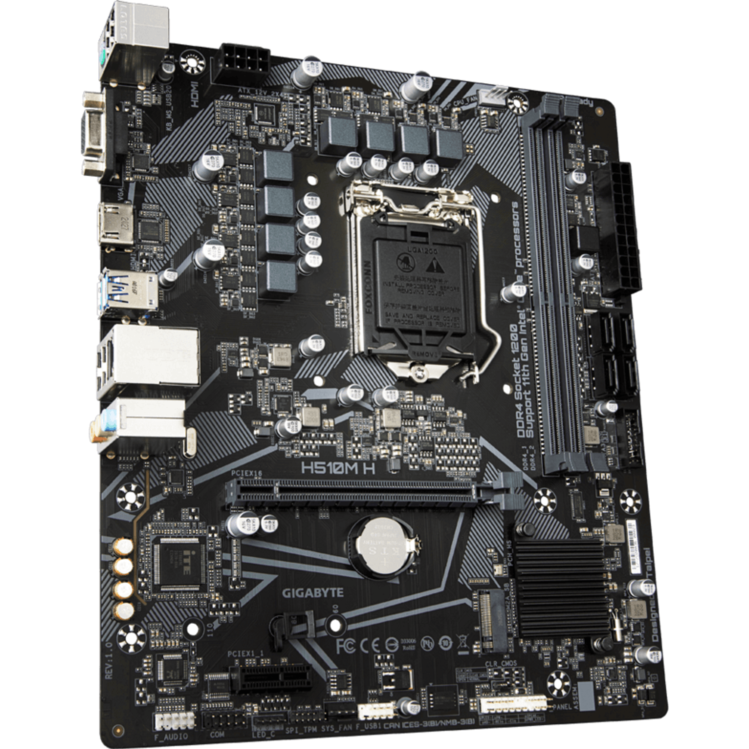 Placa de baza H510M H, LGA1200 fotografia produsului View 2 L