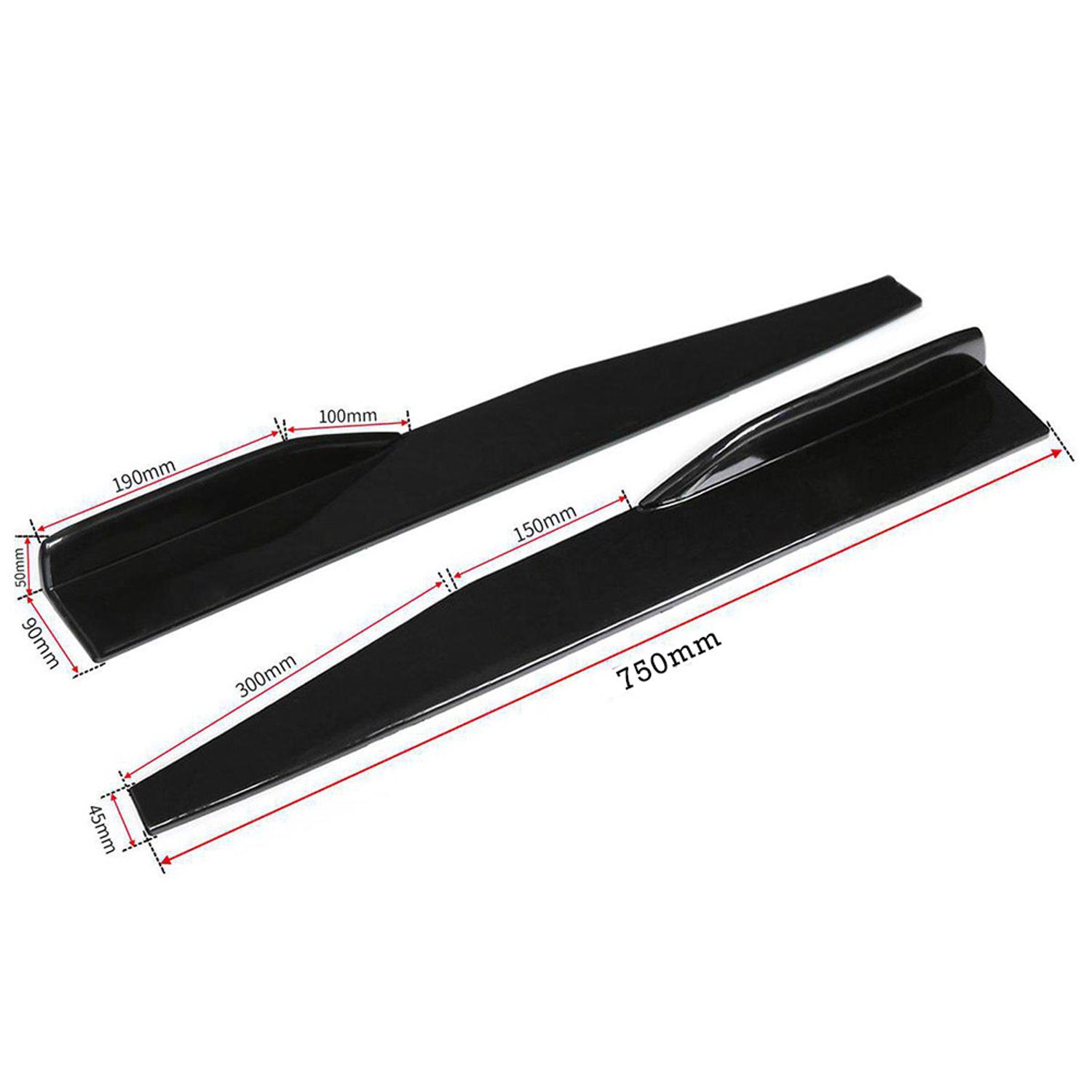 Set 2 ornamente extensii praguri laterale, universal, 75cm fotografia produsului View 4 L