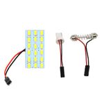 Set 2 Becuri auto LED, 18 SMD, T10/C5W, 5W, 2 modele fotografia produsului View 2 S