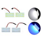 Set 2 Becuri auto LED, 18 SMD, T10/C5W, 5W, 2 modele fotografia produsului