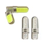 Set 2 Becuri auto LED COB, T10, Canbus, 5W, alb/albastru fotografia produsului