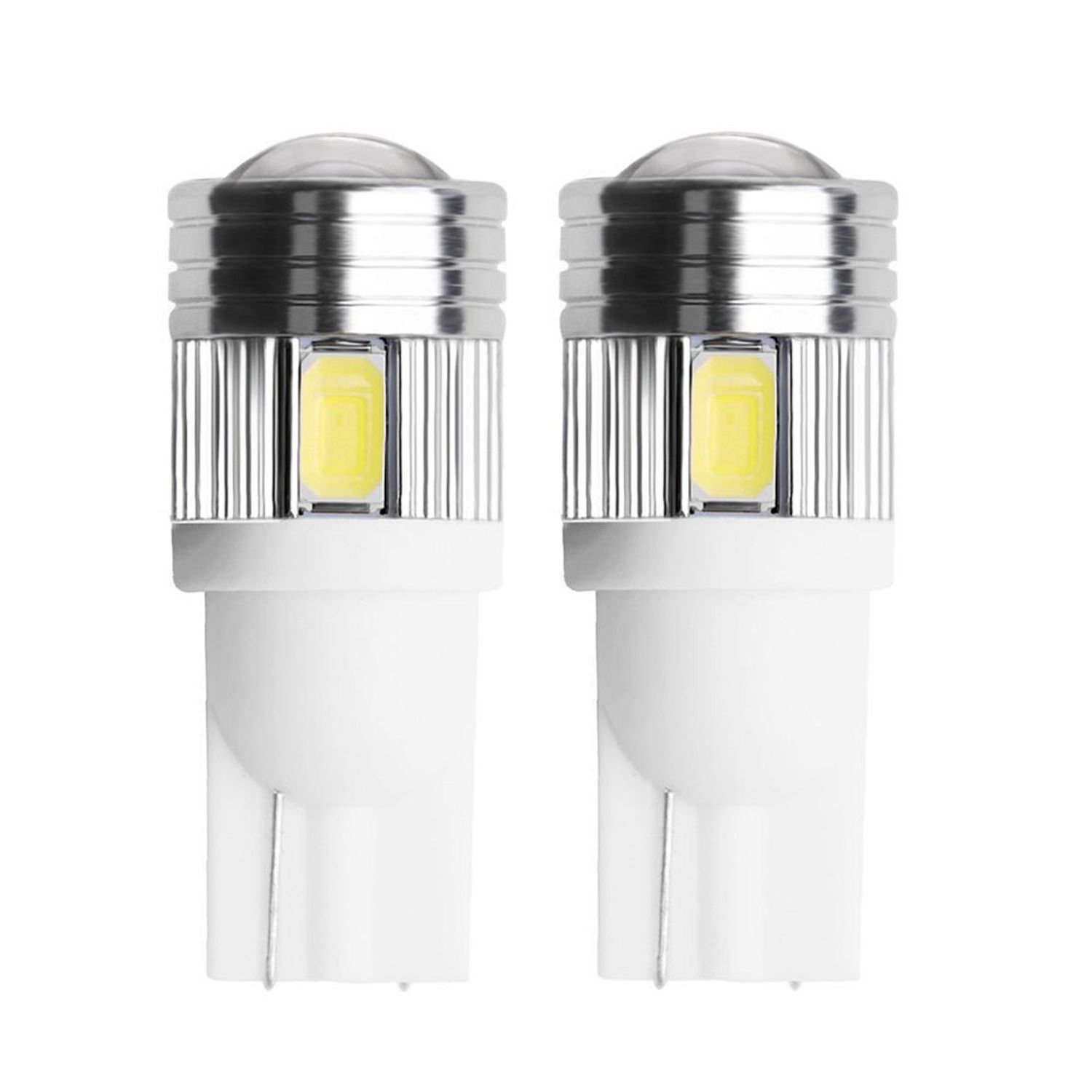 Set 2 Becuri auto LED, 6 SMD, T10, Canbus, 5W, 2 modele fotografia produsului View 2 L