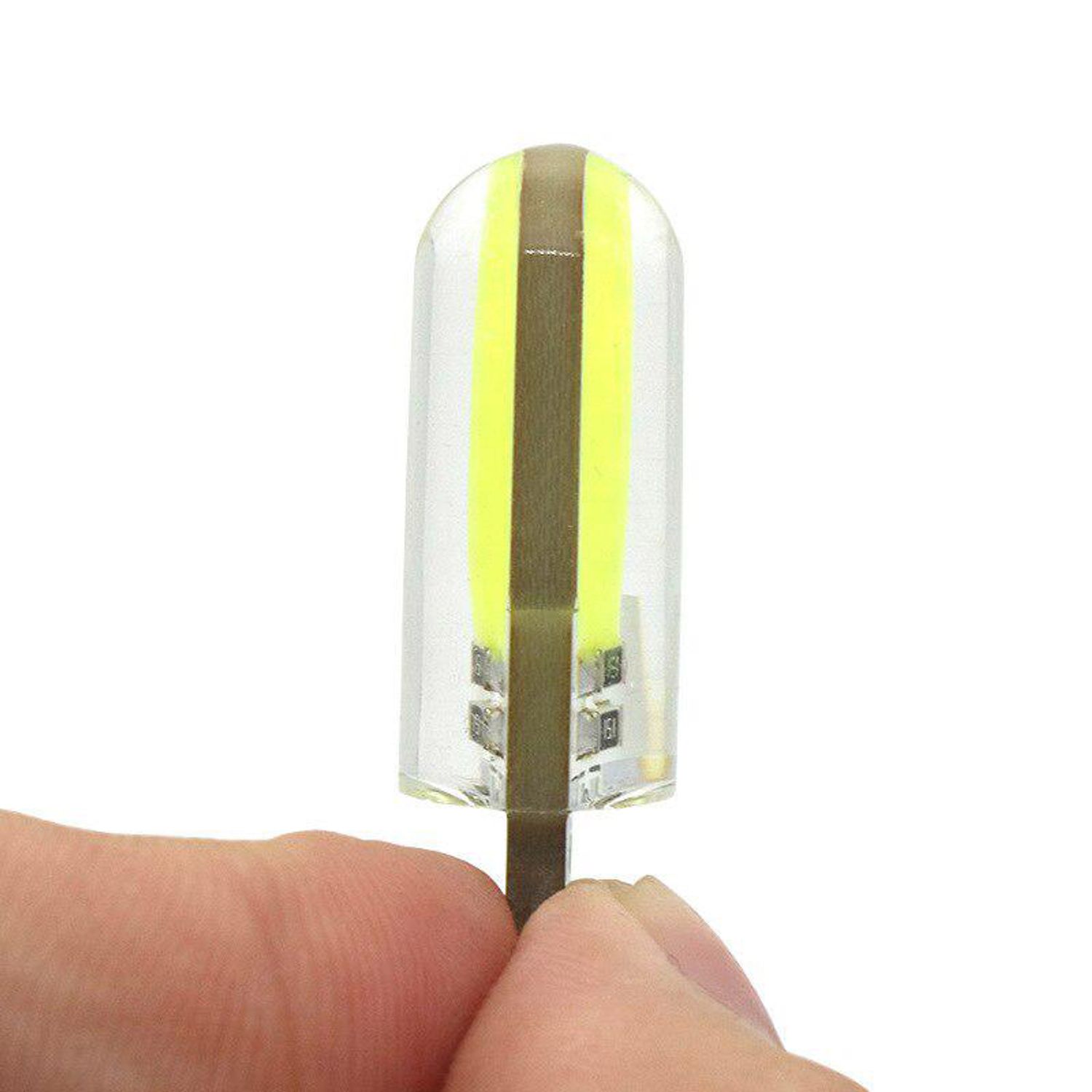 Set 2 Becuri auto LED COB, T10, Canbus, 5W, alb/albastru fotografia produsului View 3 L