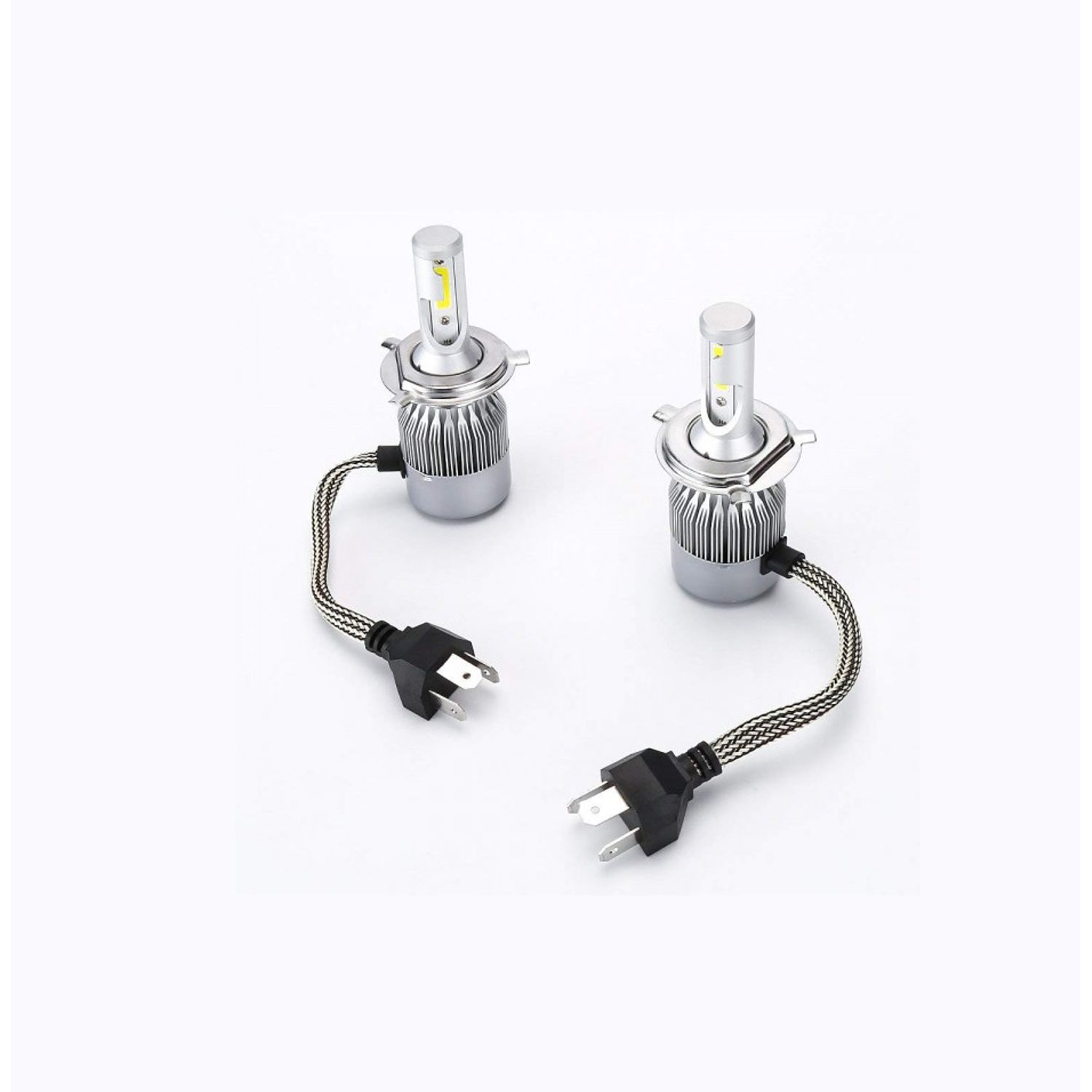 Set 2 becuri cu LED AUTO H4, 6000K, 36w pe bec fotografia produsului View 2 L