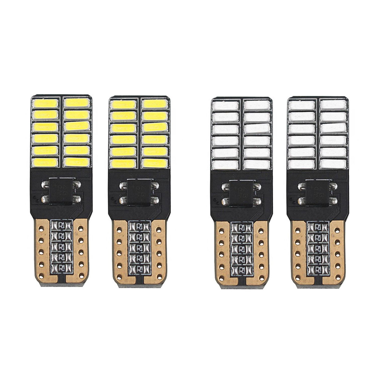 Set 2 Becuri auto LED SMD, T10, Canbus, 5W, 2 modele fotografia produsului