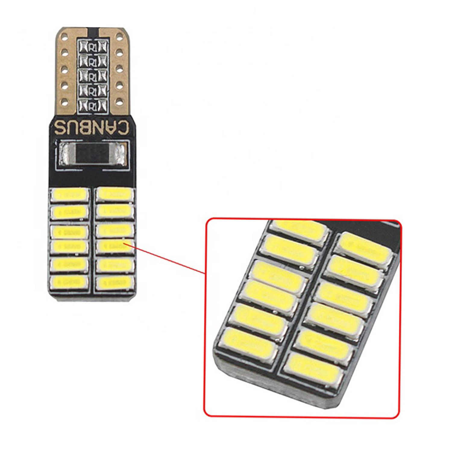 Set 2 Becuri auto LED SMD, T10, Canbus, 5W, 2 modele fotografia produsului View 4 L
