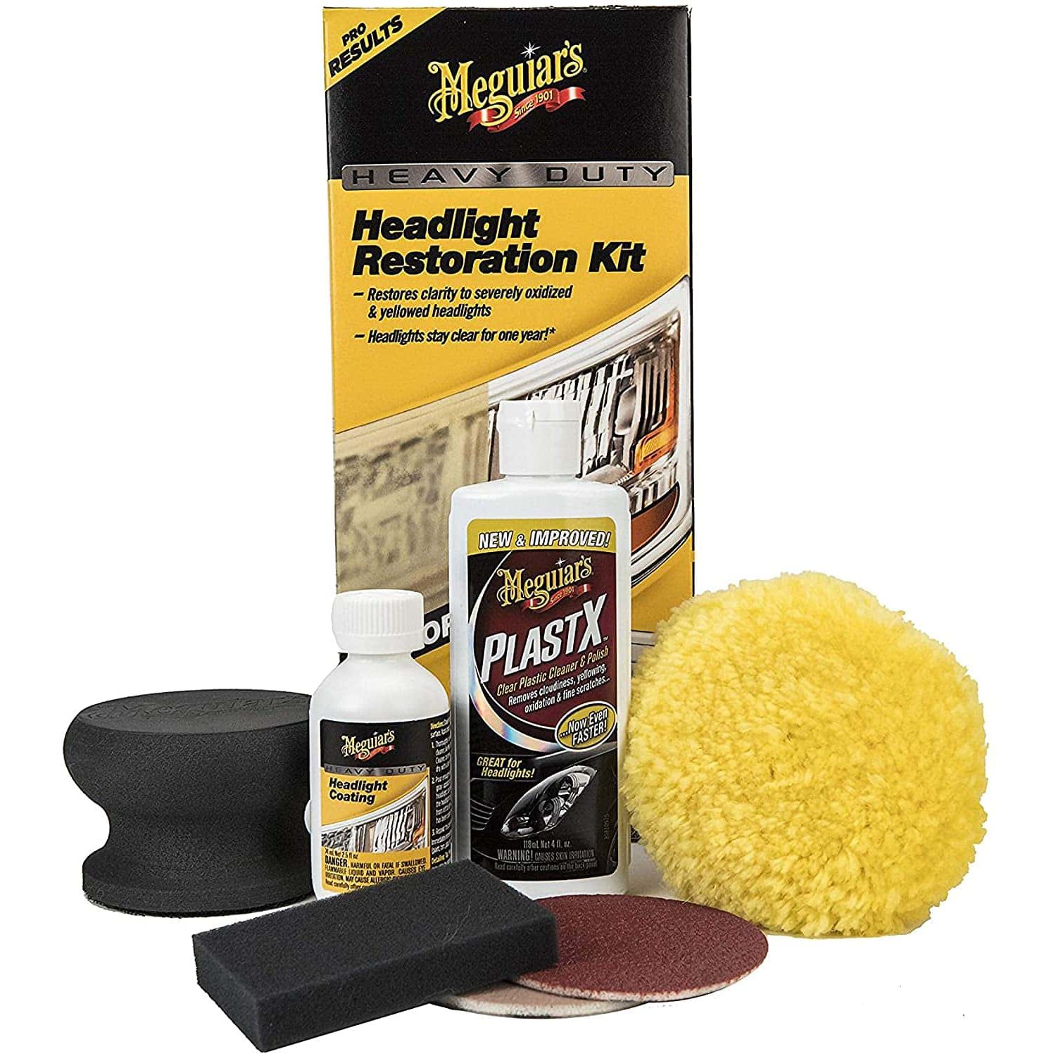 Kit Polish Faruri Meguiar's Heavy Duty Headlight Restoration Kit fotografia produsului