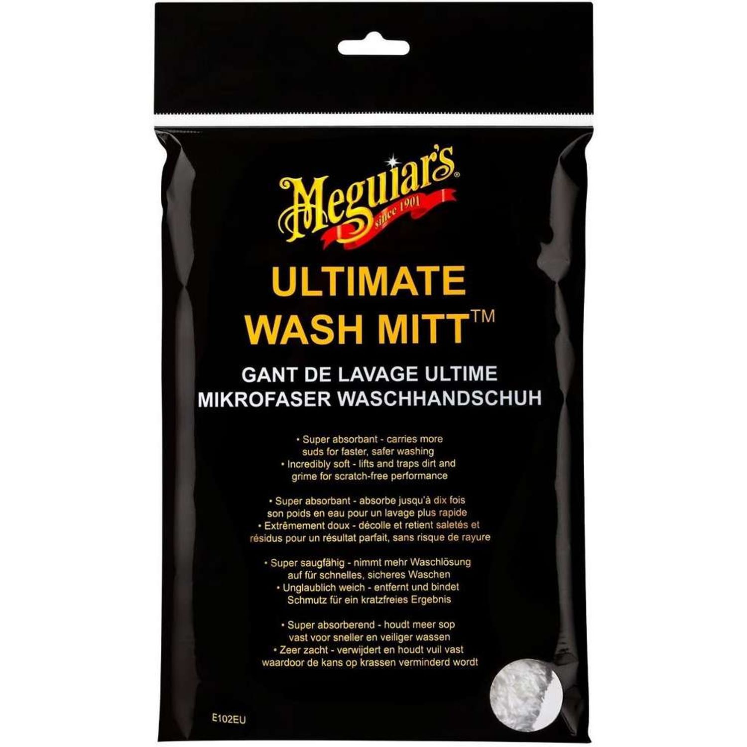Manusa Microfibre Spalare Auto Meguiar's Ultimate Wash Mitt fotografia produsului View 2 L