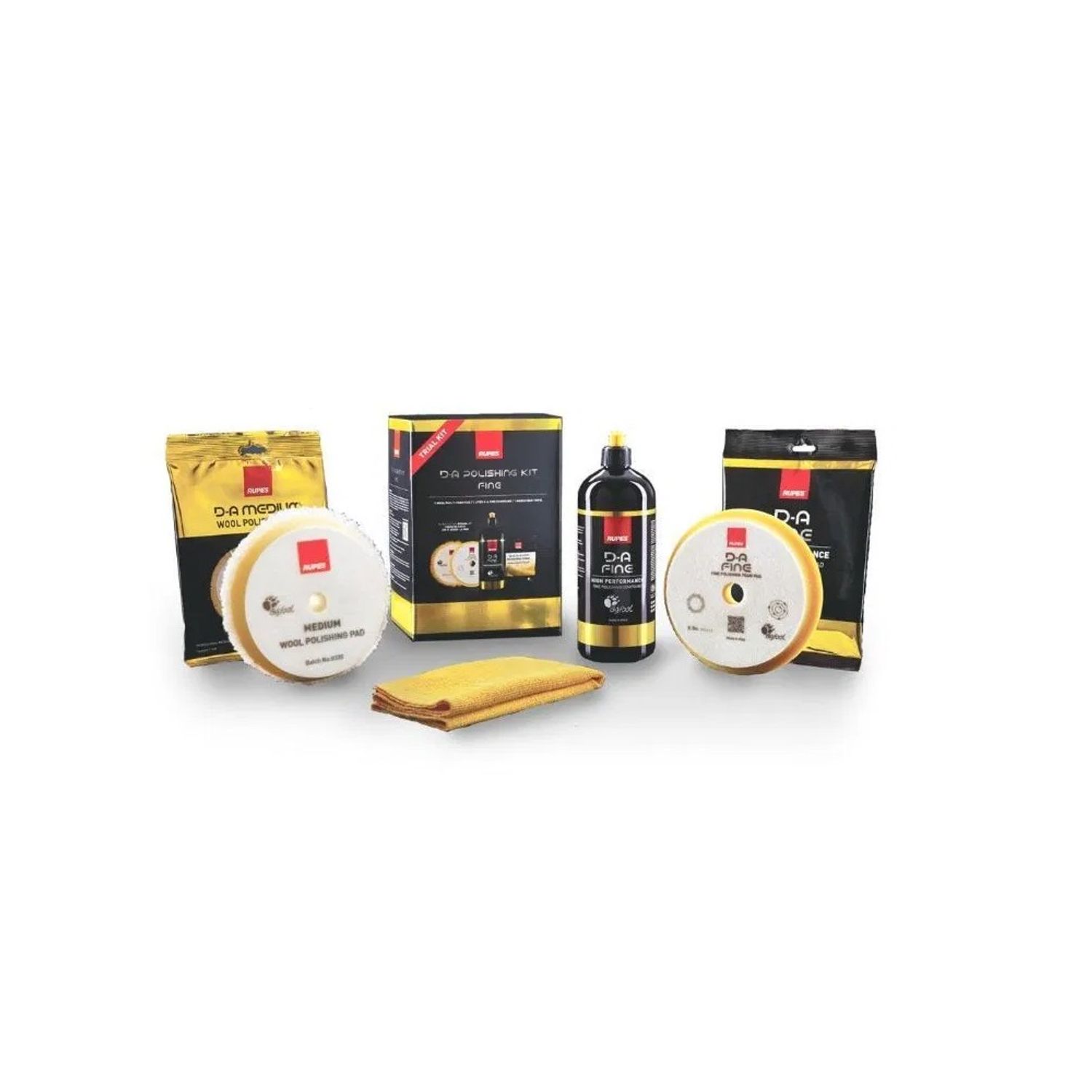 Set 4 buc Polish Rupes D-A Fine High Performance Polishing Compound, 180mm fotografia produsului