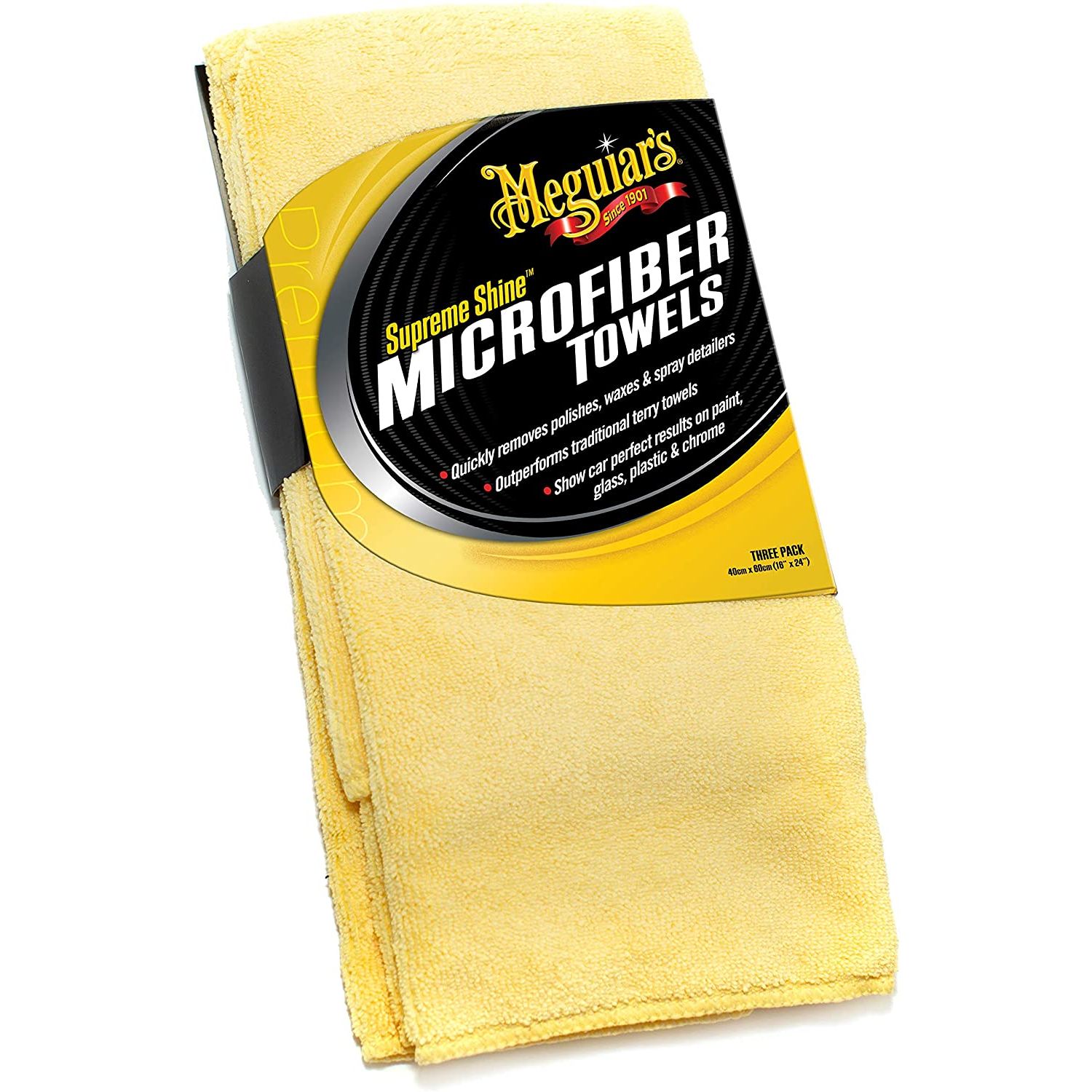 Set 3 Prosoape Microfibre Meguiar's Supreme Shine Microfibre fotografia produsului