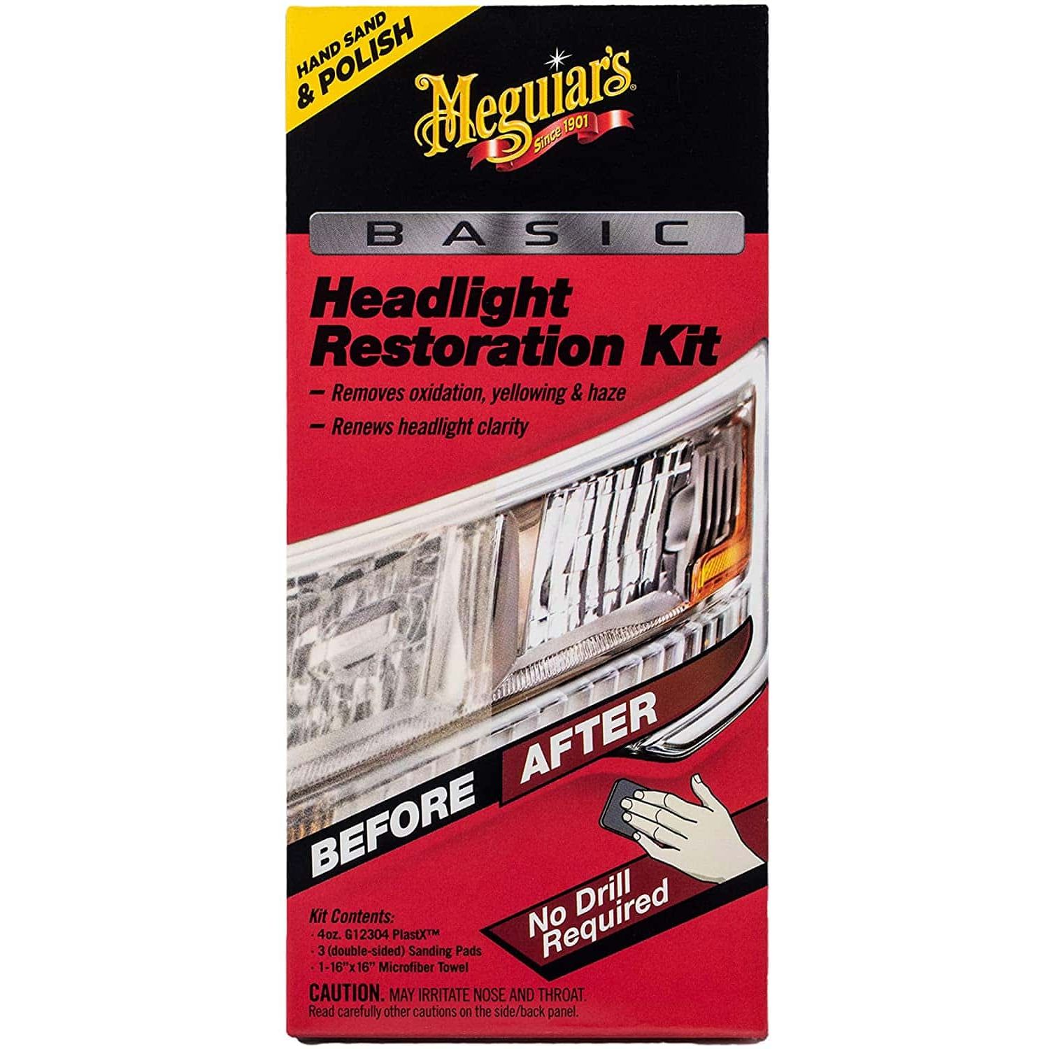 Kit Polish Faruri Meguiar's Basic Headlight Restoration Kit fotografia produsului View 2 L