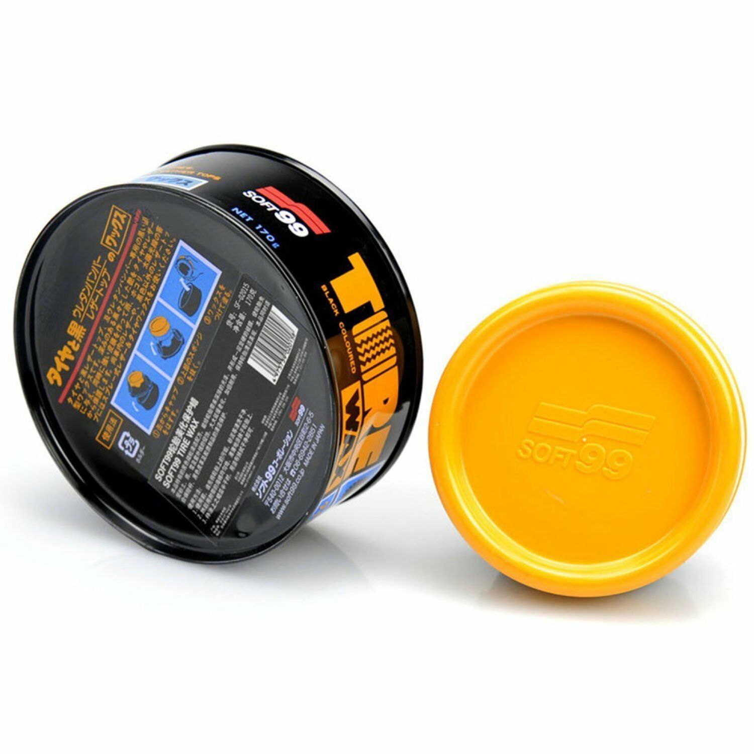 Solutie Intretinere Anvelope Auto Soft99 Tire Black Wax, 170gr fotografia produsului View 3 L