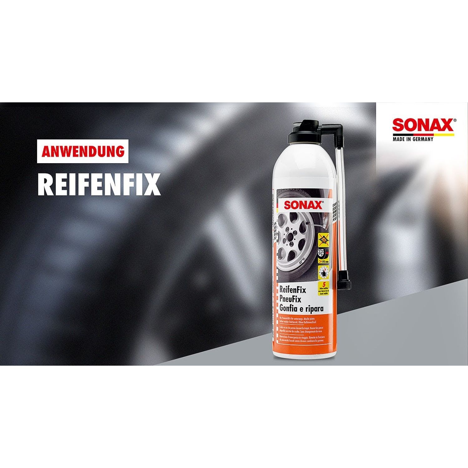 Spray Reparare Fisuri Anvelope Sonax, 400ml fotografia produsului View 3 L