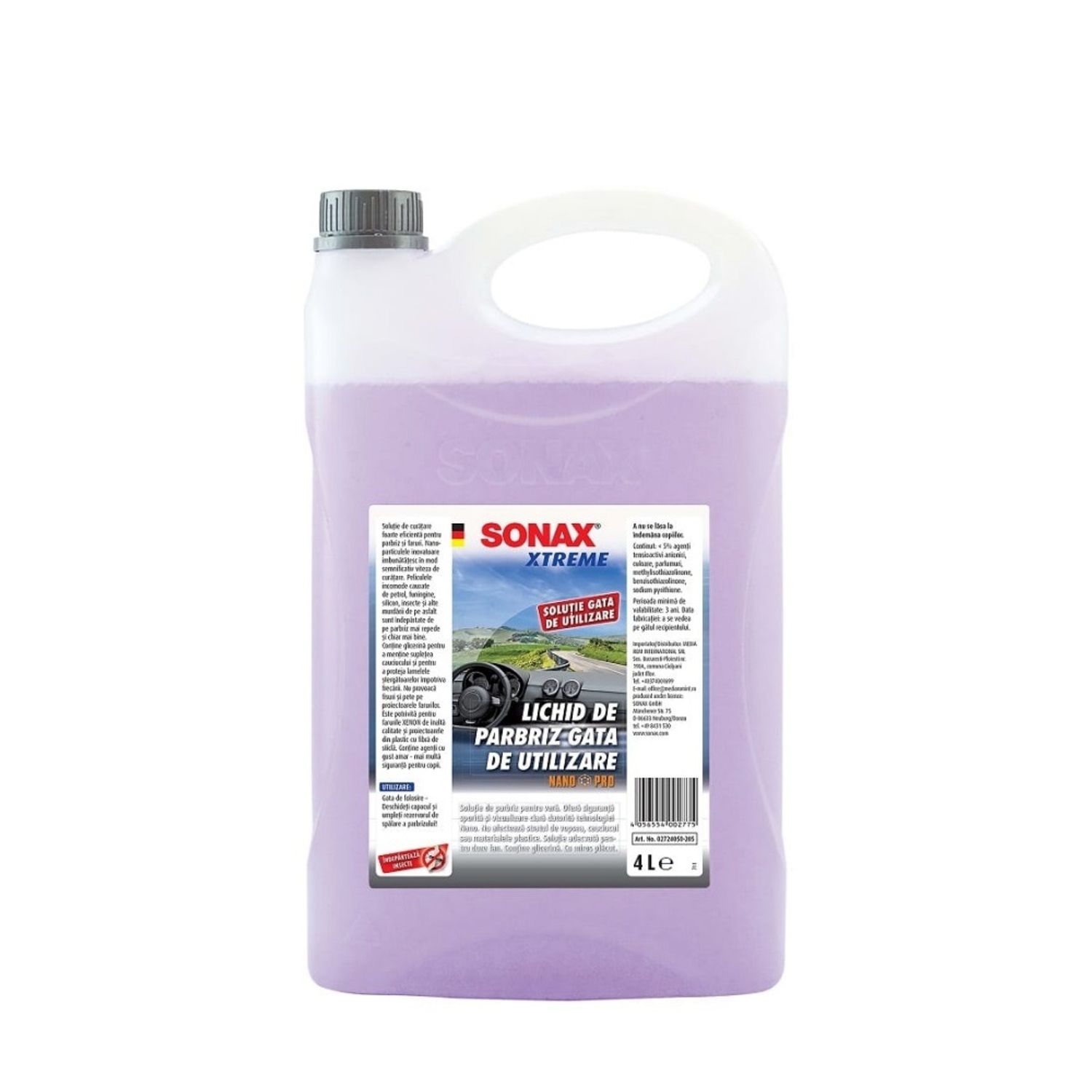 Lichid Parbriz Vara Gata de Utilizare Sonax Xtreme, 4L fotografia produsului