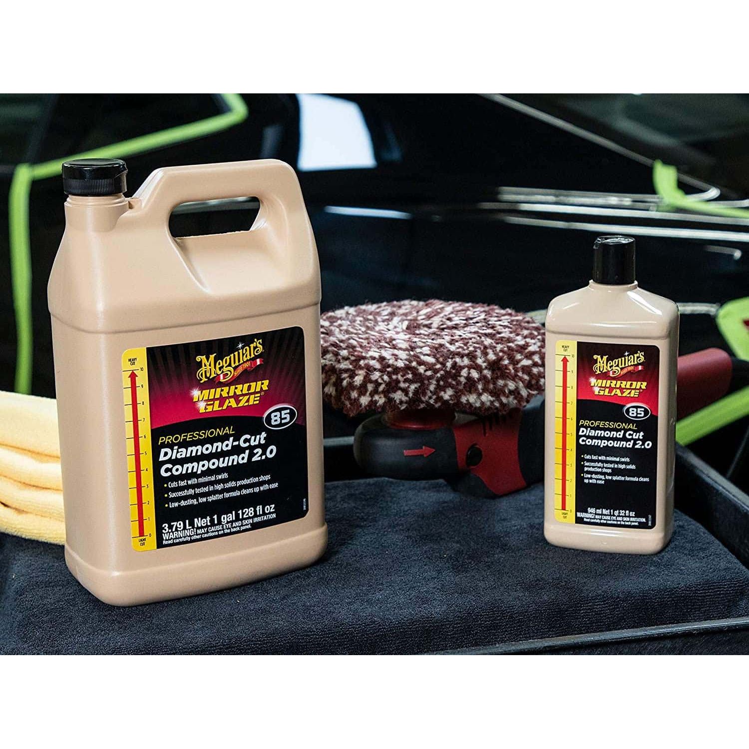 Pasta Polish Auto Meguiar's 85 Diamond Cut Compound 2.0, 3.8L fotografia produsului View 3 L