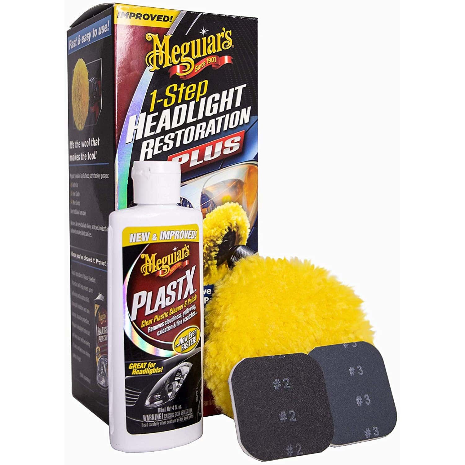 Meguiar's Headlight Restoration Kit - Kit Polish Faruri fotografia produsului