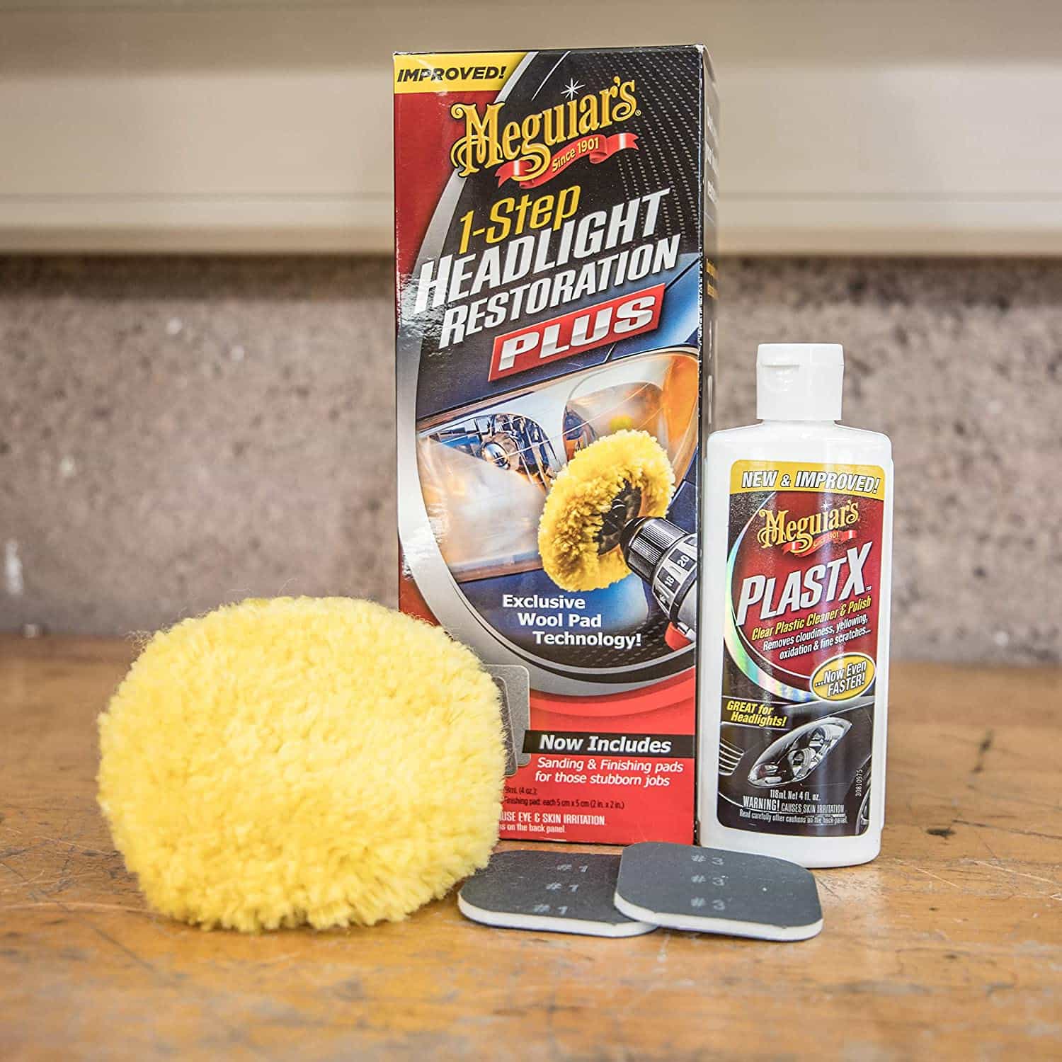 Meguiar's Headlight Restoration Kit - Kit Polish Faruri fotografia produsului View 2 L