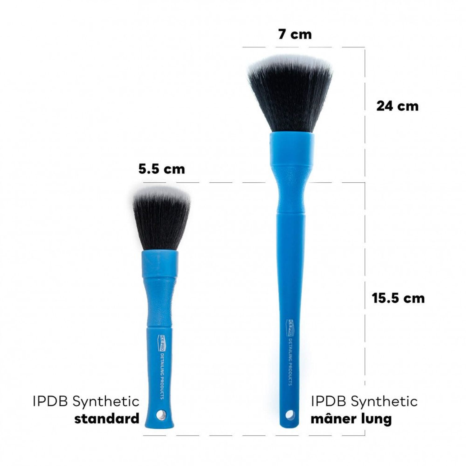 Pensula Rotunda Detailing cu Maner Lung Ice Pro IPDB Synthetic fotografia produsului View 4 L