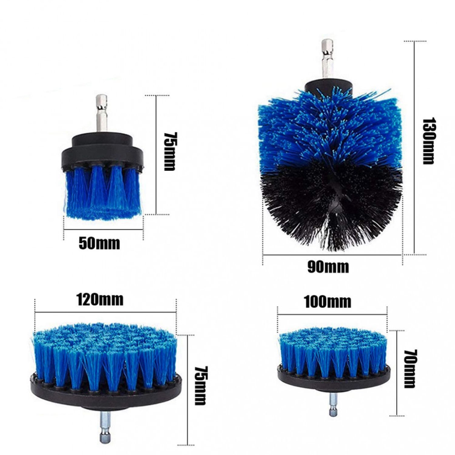Set 4 buc Perii Adaptor Bormasina Brilliant Tools fotografia produsului View 2 L