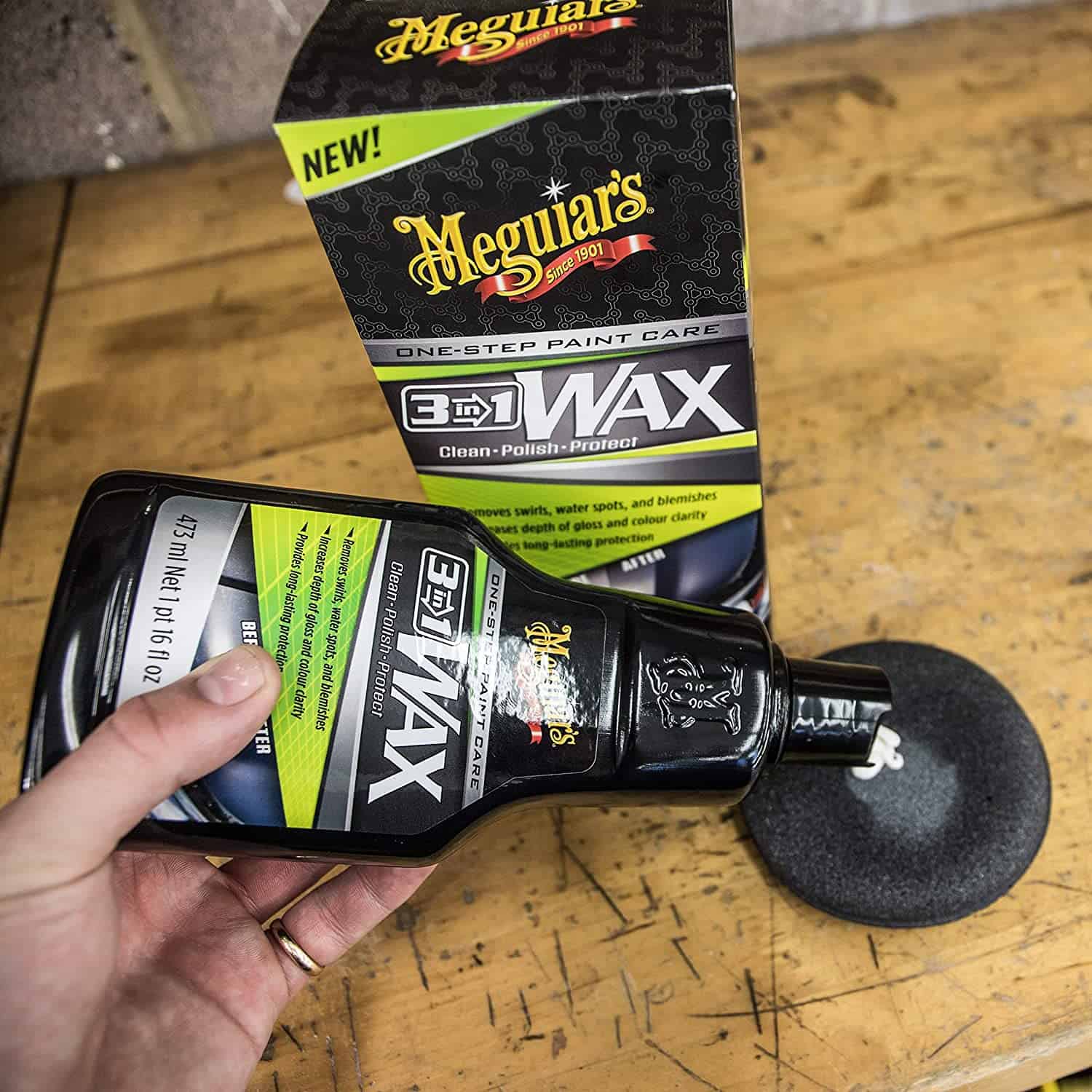 Ceara Meguiar&rsquo;s 3 in 1 Wax, 473ml fotografia produsului View 3 L