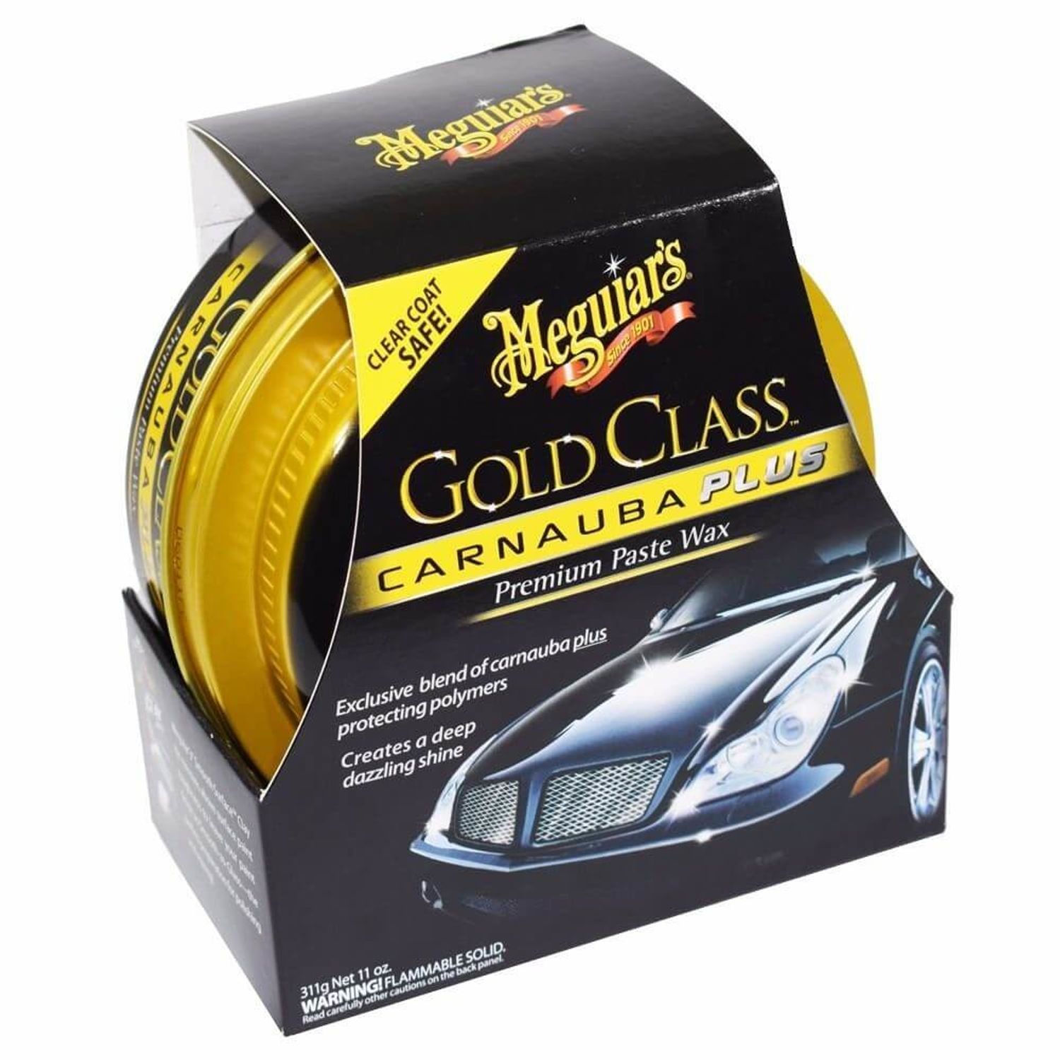 Ceara Auto Meguiar's Gold Class Clear Coat Paste Wax, 311g fotografia produsului