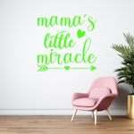 Sticker decorativ pentru perete, Mama, 35x35cm, verde fotografia produsului View 2 S