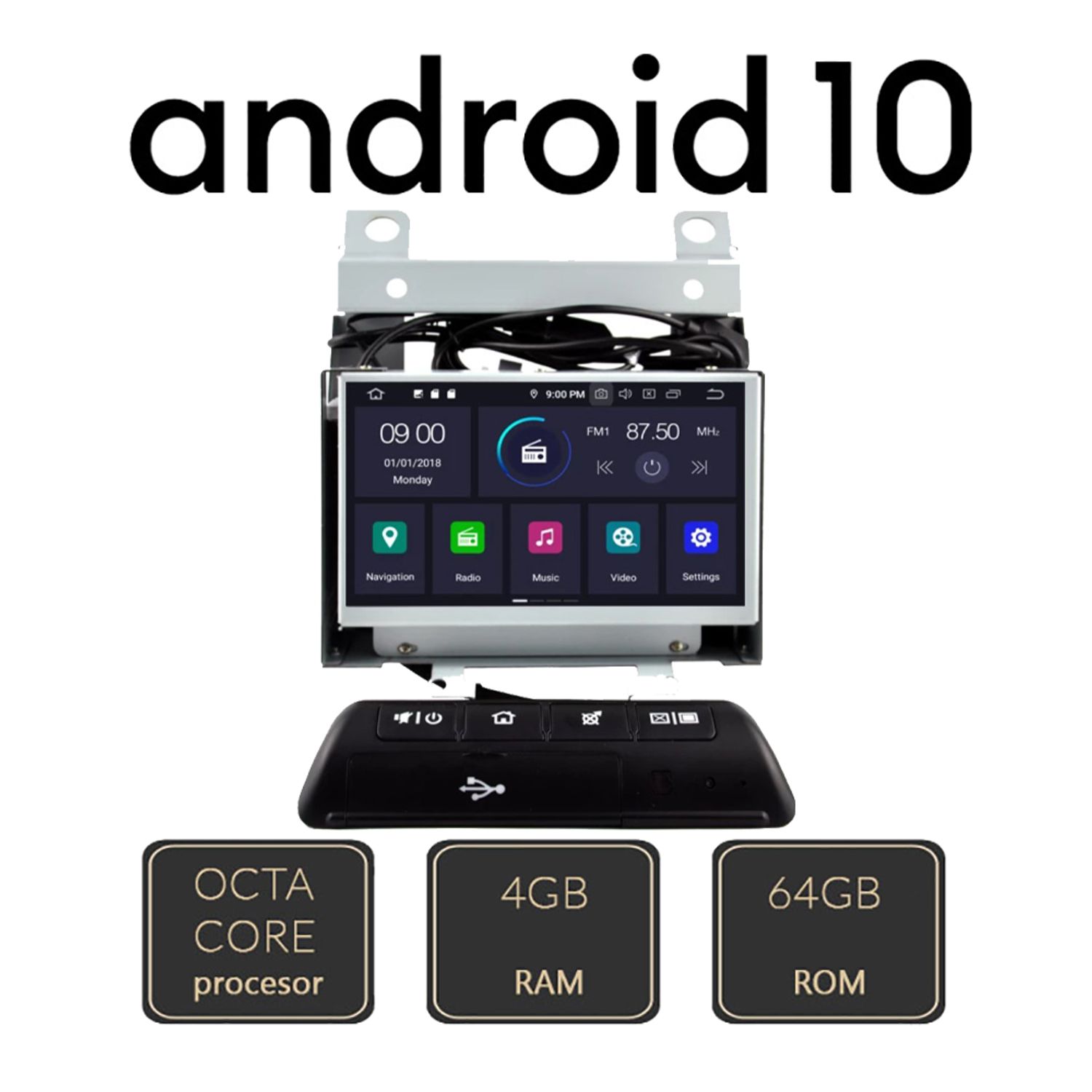 Navigatie dedicata Land Rover Freelander 2 2007-2014 Octa core Android Gps Internet Bluetooth USB Video EDT-G5208 fotografia produsului