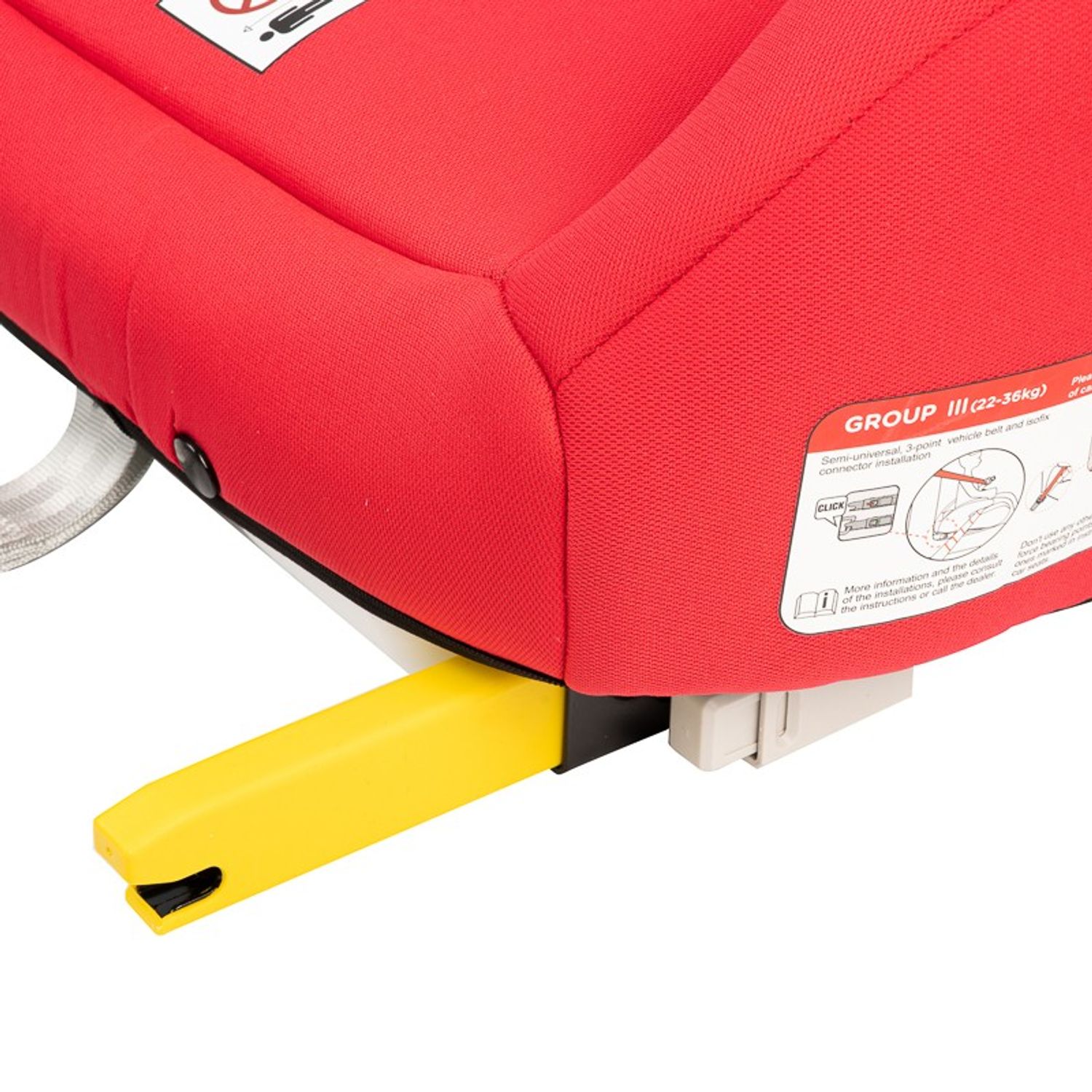 Inaltator auto ISOFIX Hero Red fotografia produsului View 2 L