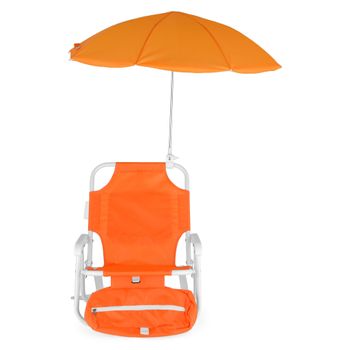 Scaun cu parasolar si geanta frigorifica KIDS BEACH L.37 l.28 H.46 portocaliu elefant.ro imagine 2022 caserolepolistiren.ro