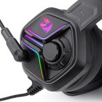 Casti Redragon Ajax iluminare RGB negre fotografia produsului View 5 S