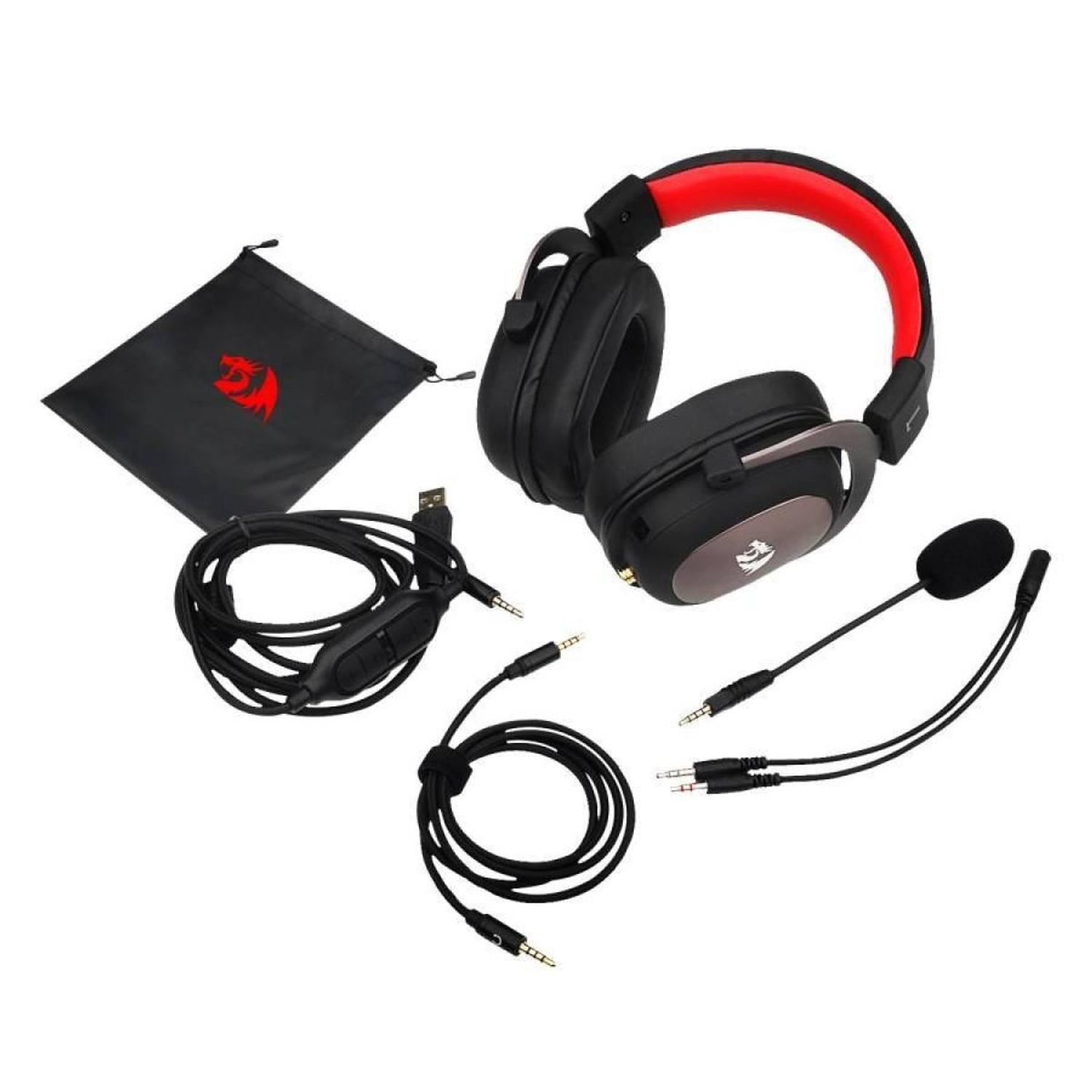 Casti Redragon Zeus 2 negre fotografia produsului View 6 L
