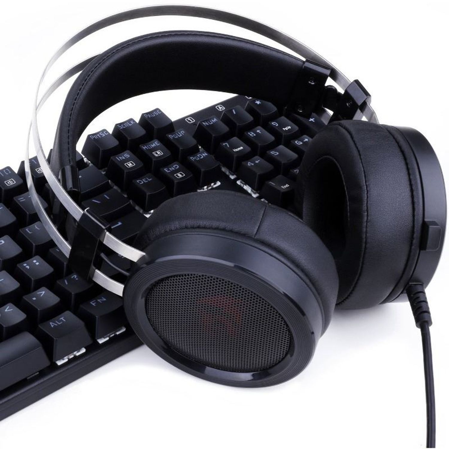 Casti Redragon Scylla negre fotografia produsului View 6 L