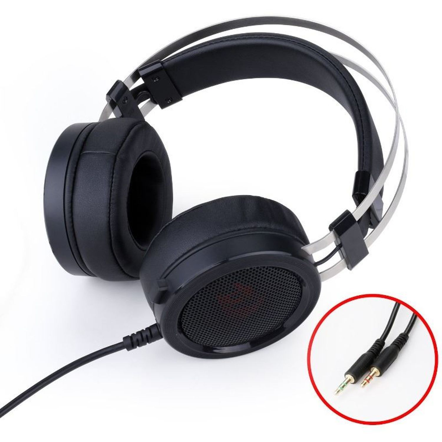 Casti Redragon Scylla negre fotografia produsului View 5 L