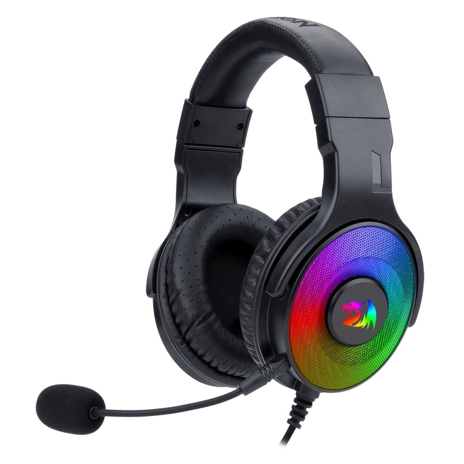 Casti gaming Redragon Pandora negre iluminare RGB fotografia produsului