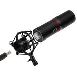 Microfon Redragon Blazar negru cu stand fotografia produsului View 4 S