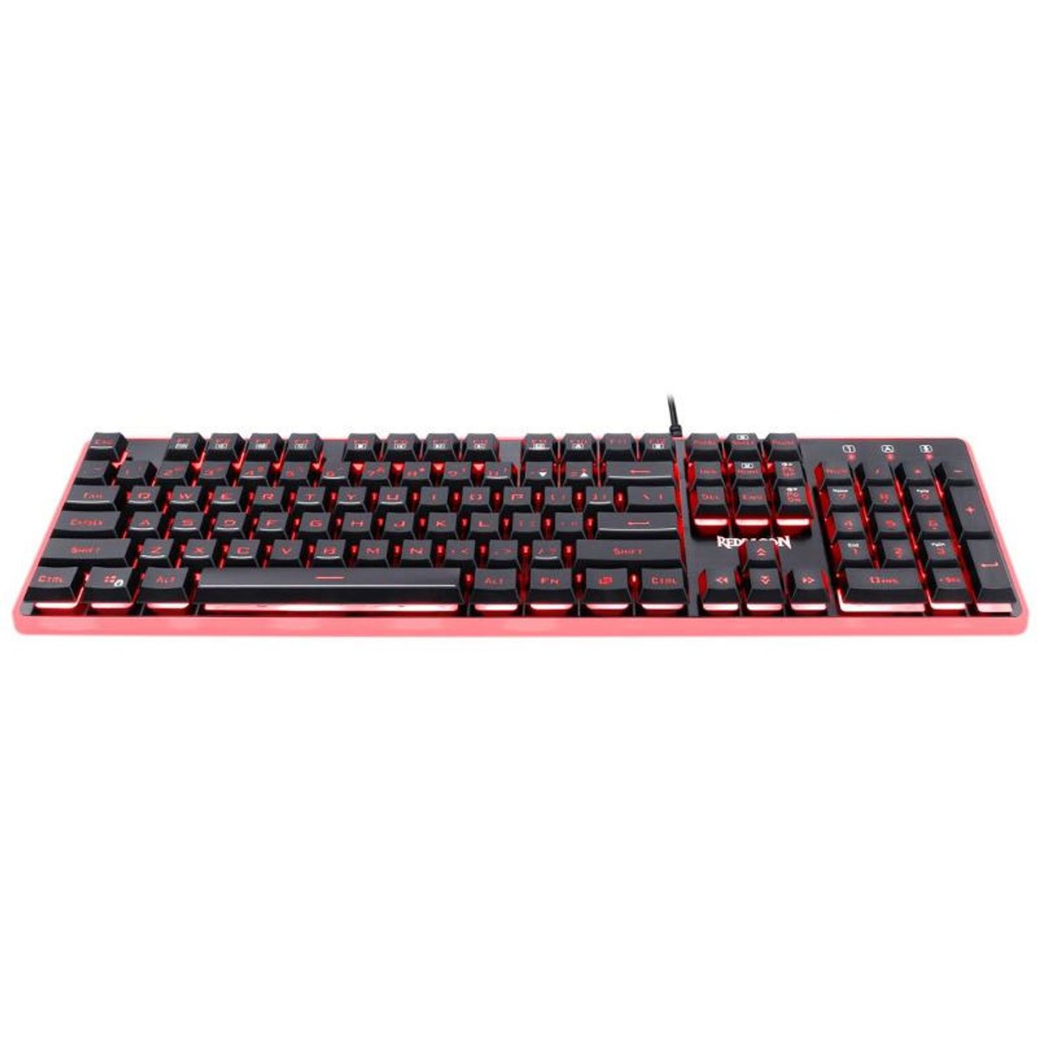 Tastatura gaming Redragon Dyaus 2 neagra iluminare RGB fotografia produsului View 3 L