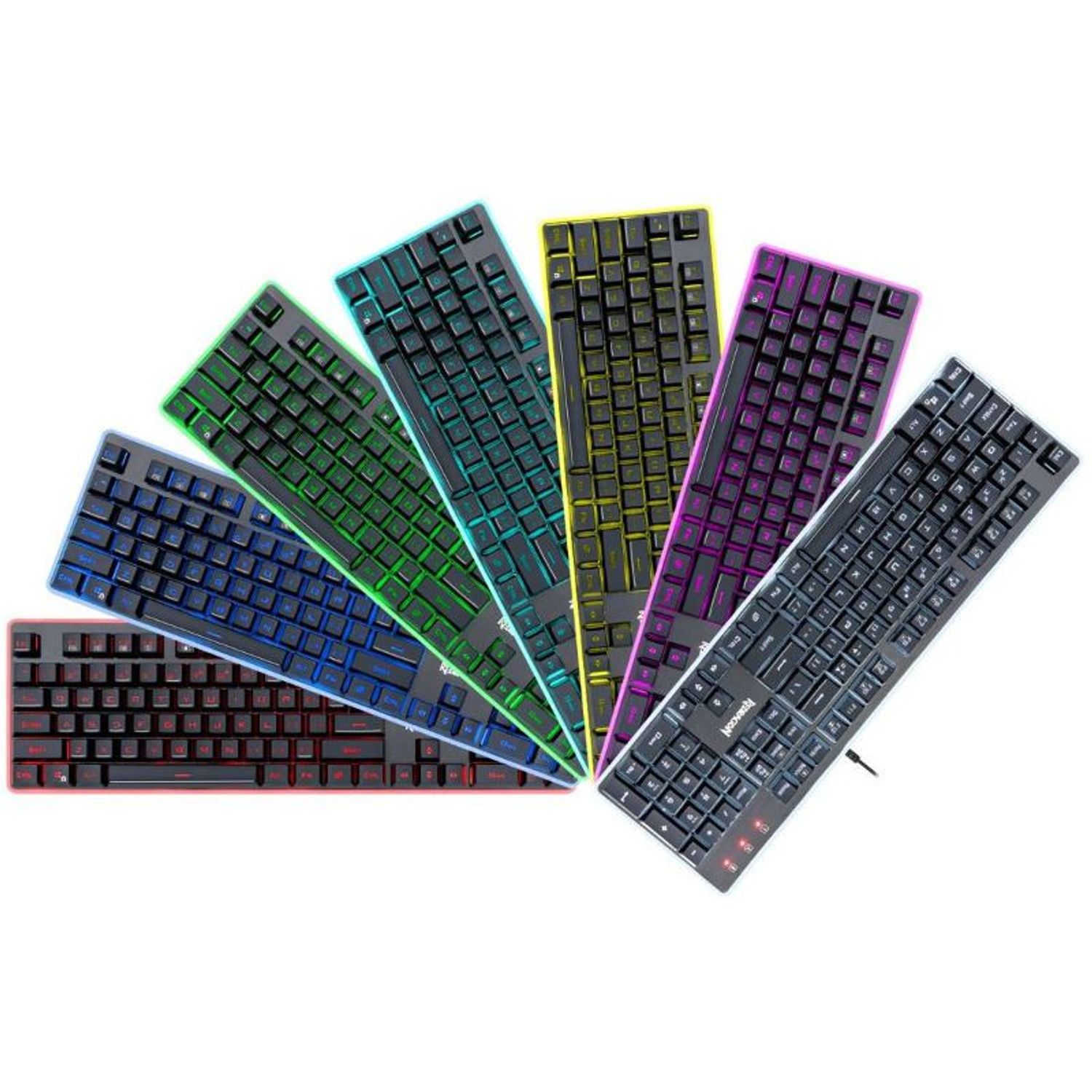 Tastatura gaming Redragon Dyaus 2 neagra iluminare RGB fotografia produsului View 2 L
