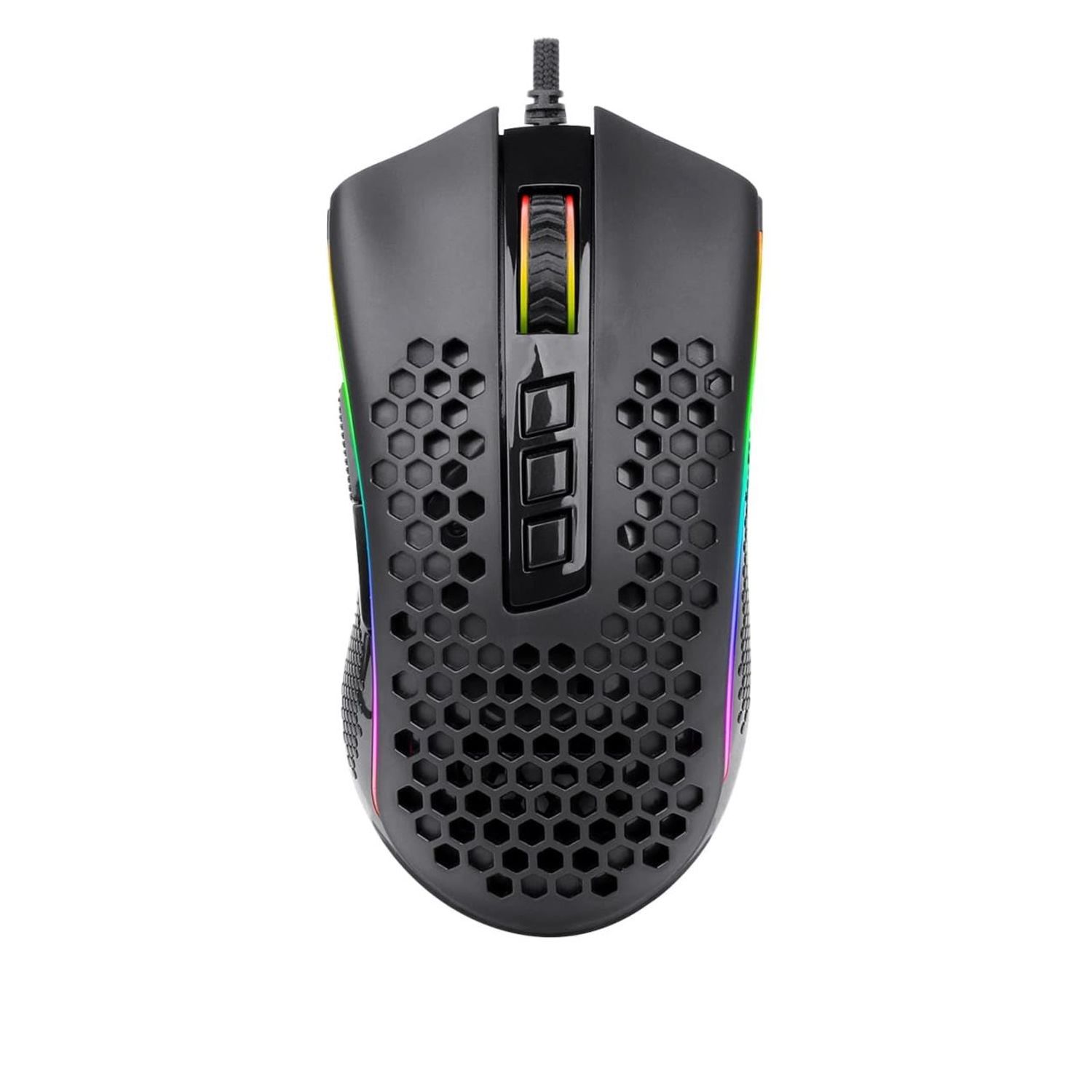 Mouse gaming Redragon Storm iluminare RGB negru fotografia produsului