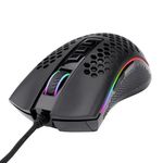 Mouse gaming Redragon Storm Elite iluminare RGB negru fotografia produsului View 3 S