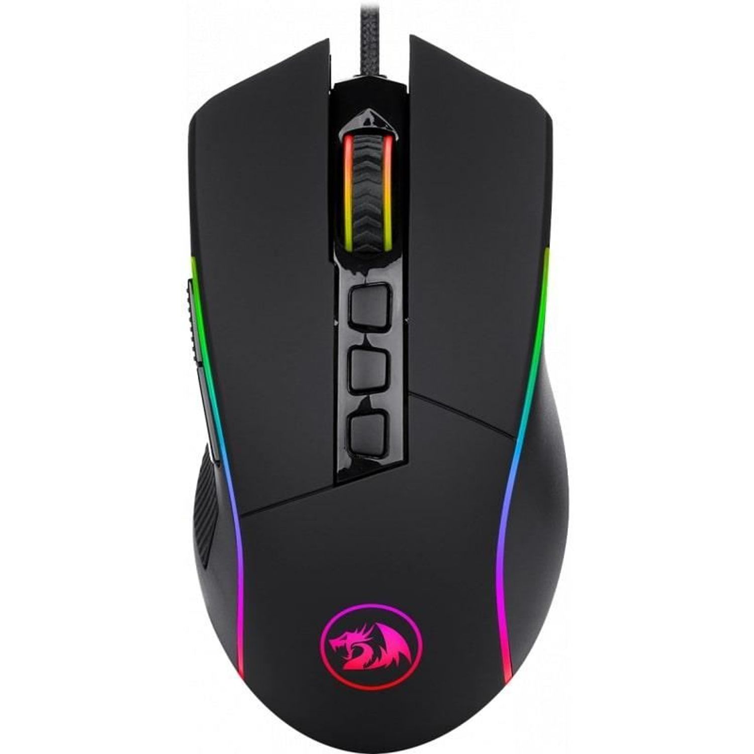 Mouse gaming Redragon Lonewolf 2 negru iluminare RGB fotografia produsului View 2 L