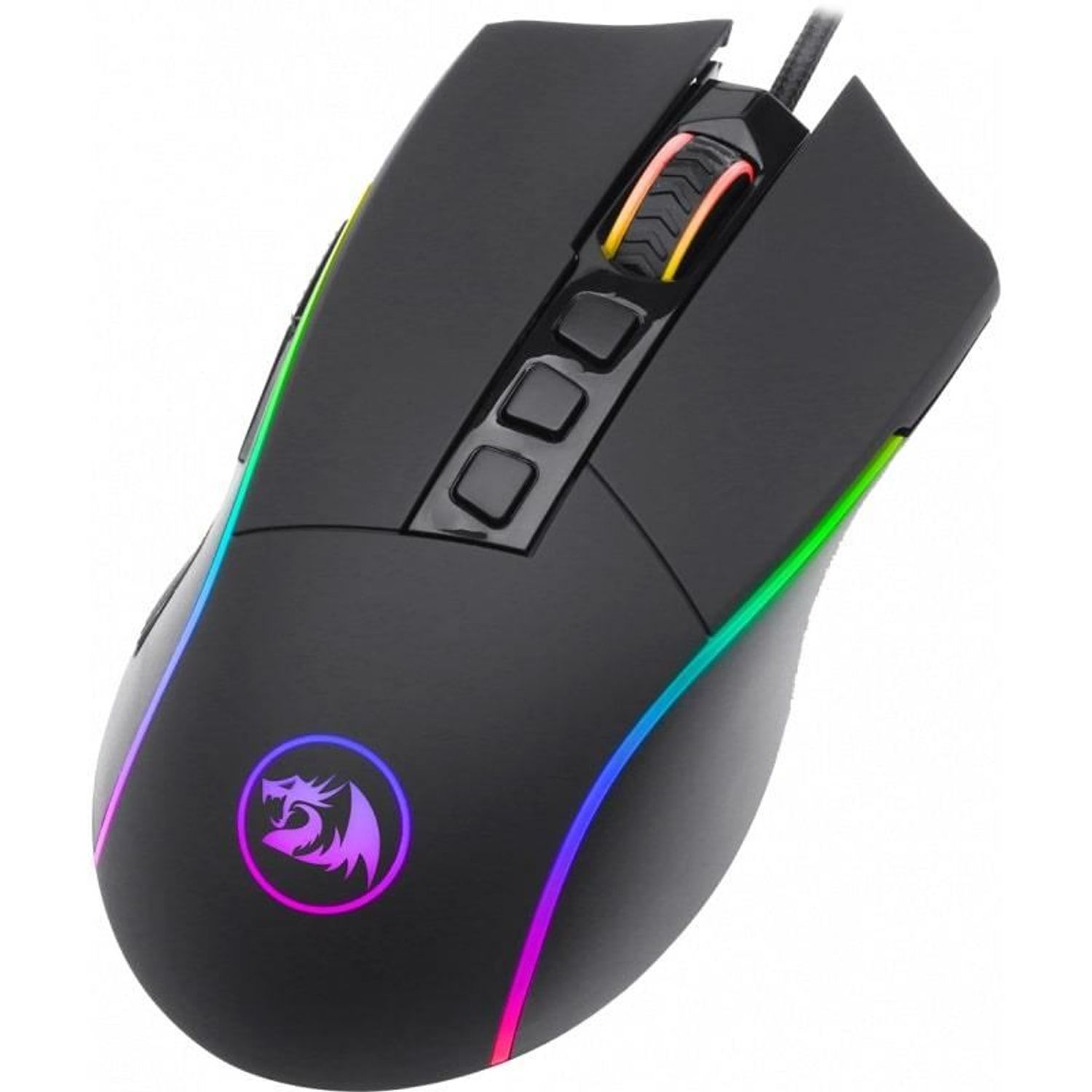 Mouse gaming Redragon Lonewolf 2 negru iluminare RGB fotografia produsului