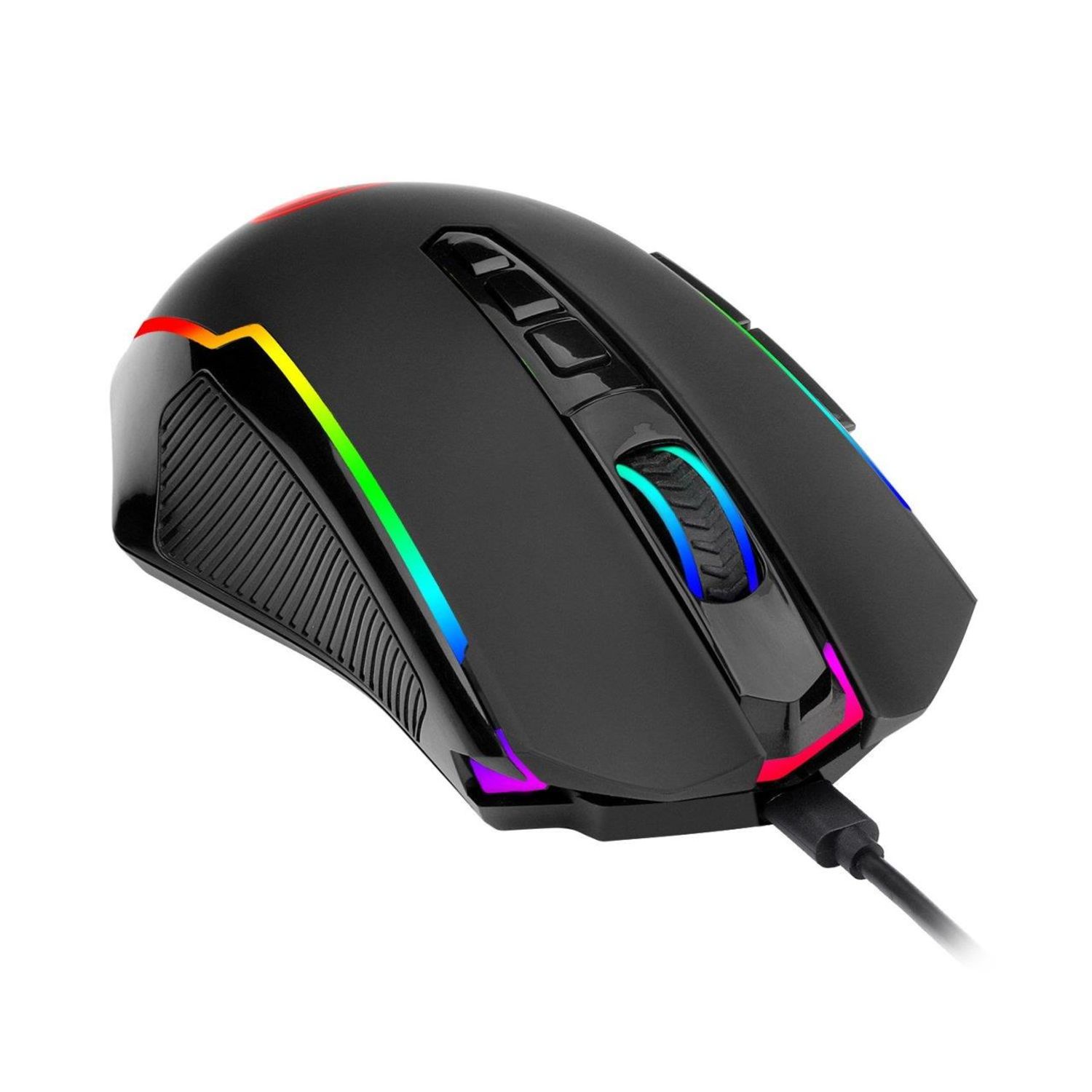 Mouse gaming wireless Redragon Ranger Lite negru iluminare RGB fotografia produsului View 3 L