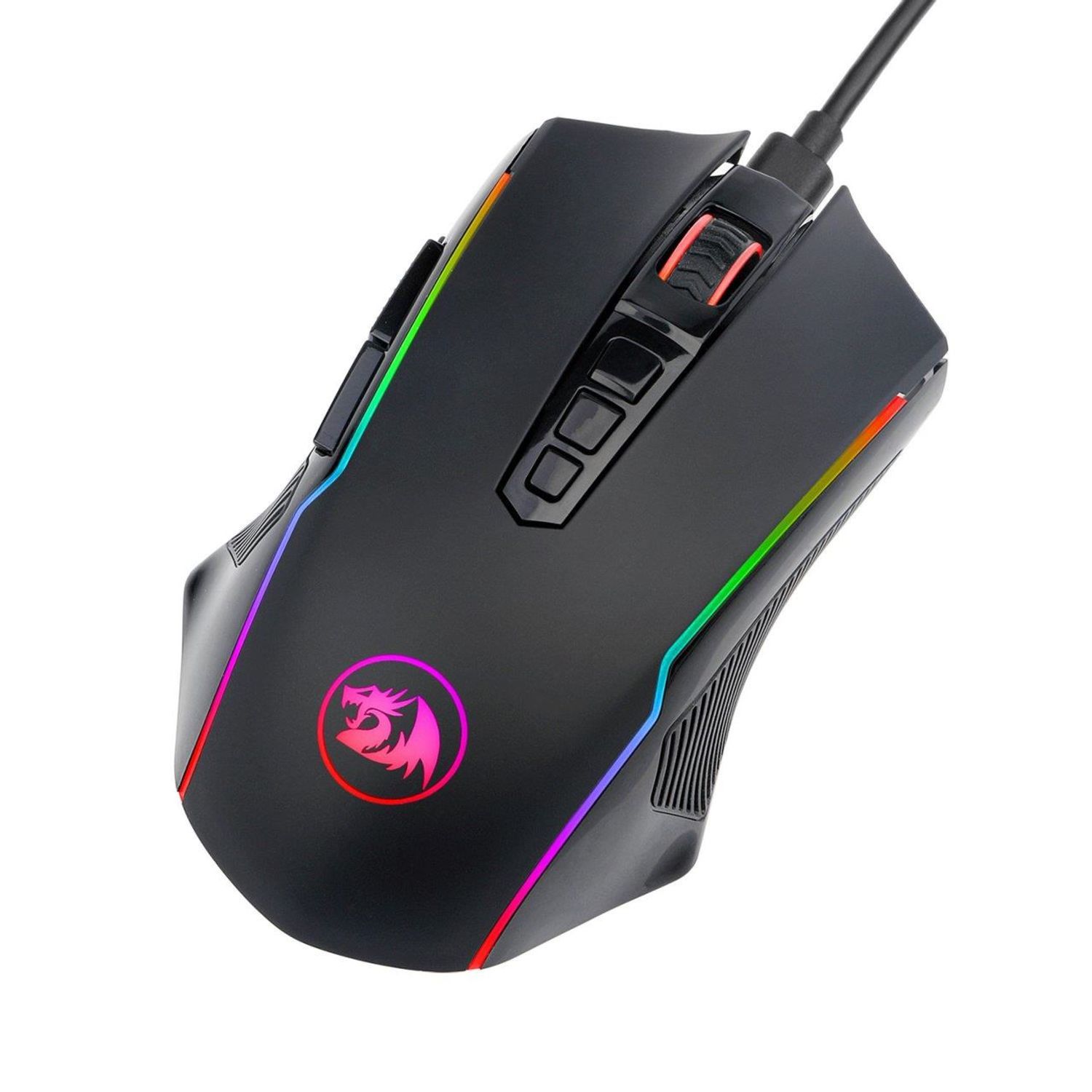 Mouse gaming wireless Redragon Ranger Lite negru iluminare RGB fotografia produsului View 6 L