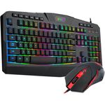 Kit tastatura si mouse Redragon S101 negru fotografia produsului