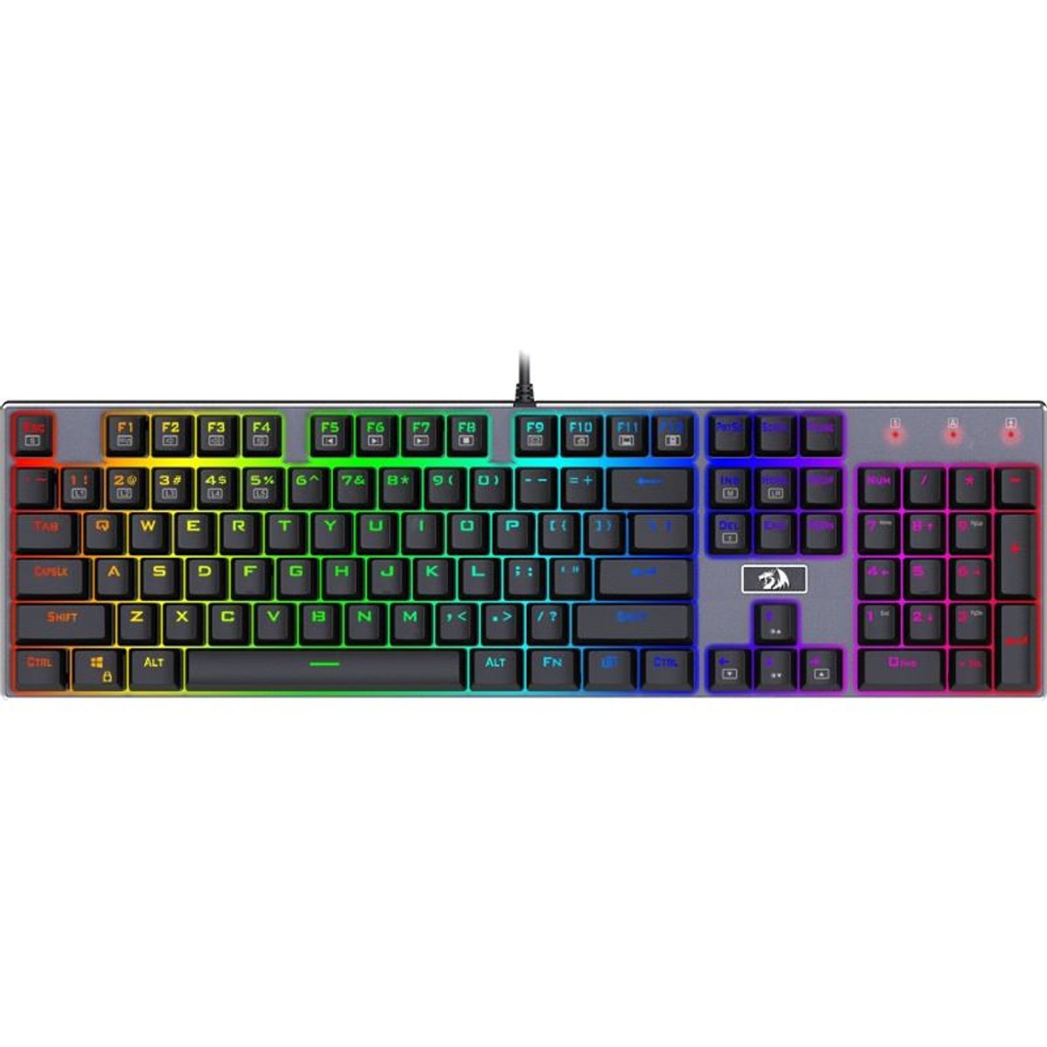 Tastatura mecanica Redragon Devarajas neagra fotografia produsului View 3 L